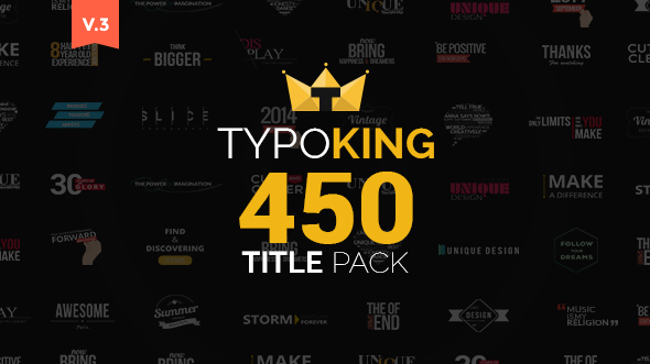 TypoKing | Title Animation and Kinetic Typography Text - Download Videohive 11263341